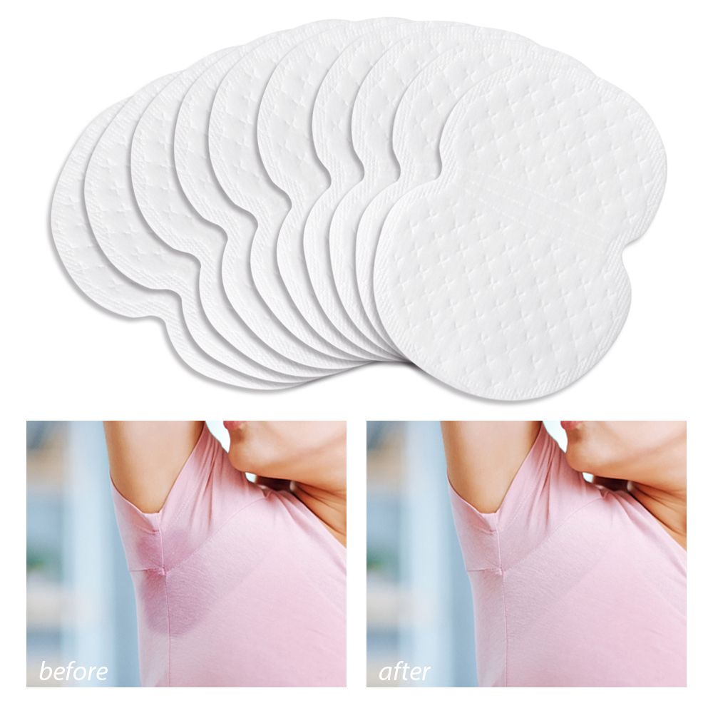 Disposable Non-Woven Invisible Armpit Sweat Absorbent Stickers / Deodorant Fabric Cotton Underarm Care Absorb Sweat Self-Adhesive Pads