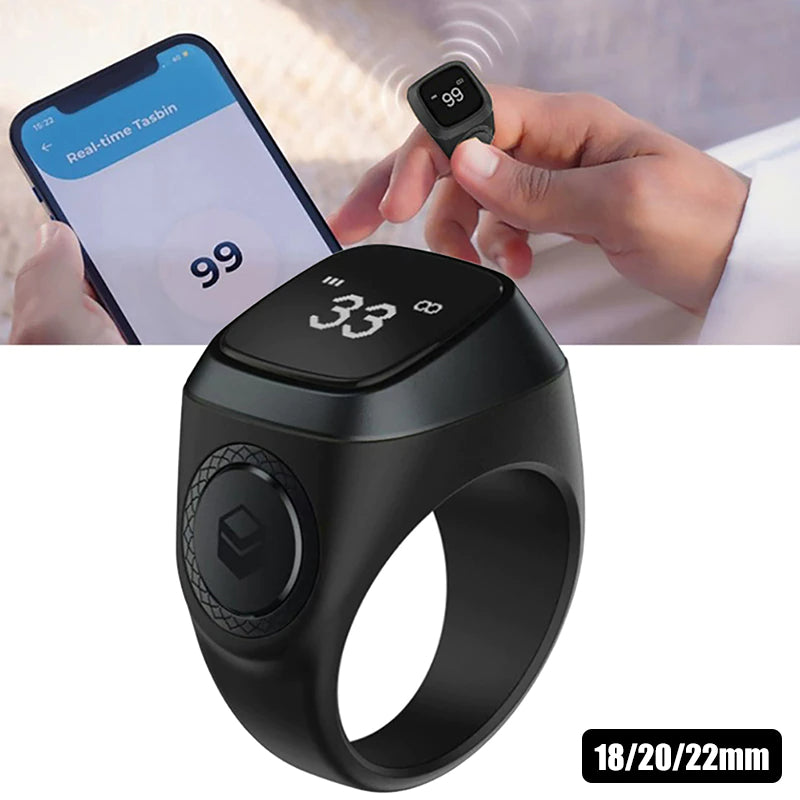 Smart Tasbih Tally Counter Ring