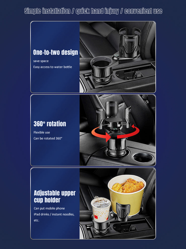 360° Rotating Car Cup Holder