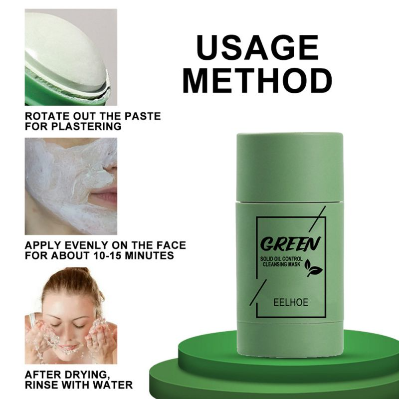 Green Tea Cleaning Solid Mask Stick Acne Blackhead Remover