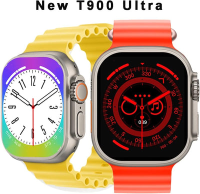 Ultra Smart Watch 2023 T900 Ultra Series 8 Smartwatch Wireless Charging Bluetooth Call Men Women Watch 8 Ultra Fitness Bracelet (White)