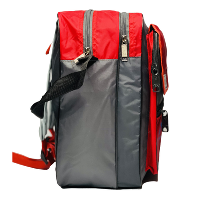 AD26 RED GREY STYLISH EASY CARRY (KIDS BAG)
