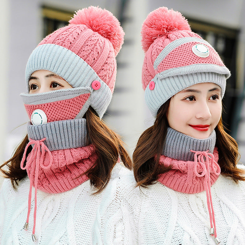 3 Pcs Wool Cap Set