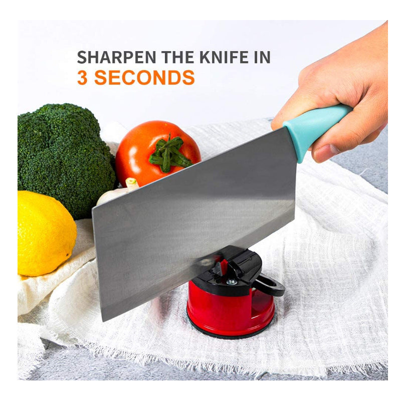 Kitchen Knife Sharpener with Suction Chef Pad