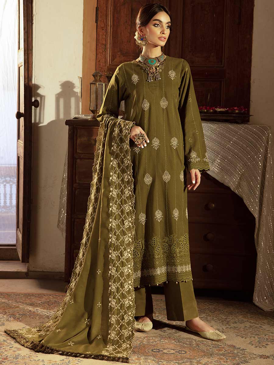 NISSA ChikanKari Khaddar By Rajbari Winter '23 D-10