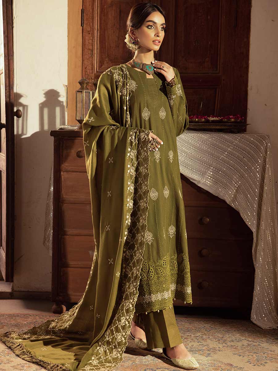 NISSA ChikanKari Khaddar By Rajbari Winter '23 D-10