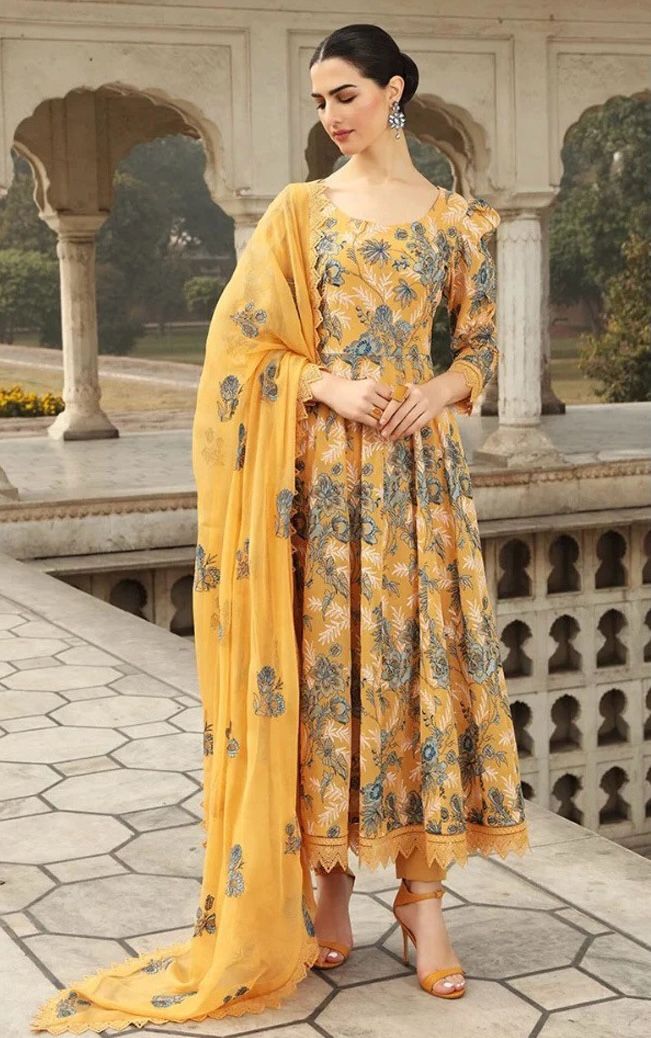 3 piece-Unstitched  Lawn Formal Embroidery Collection 2024