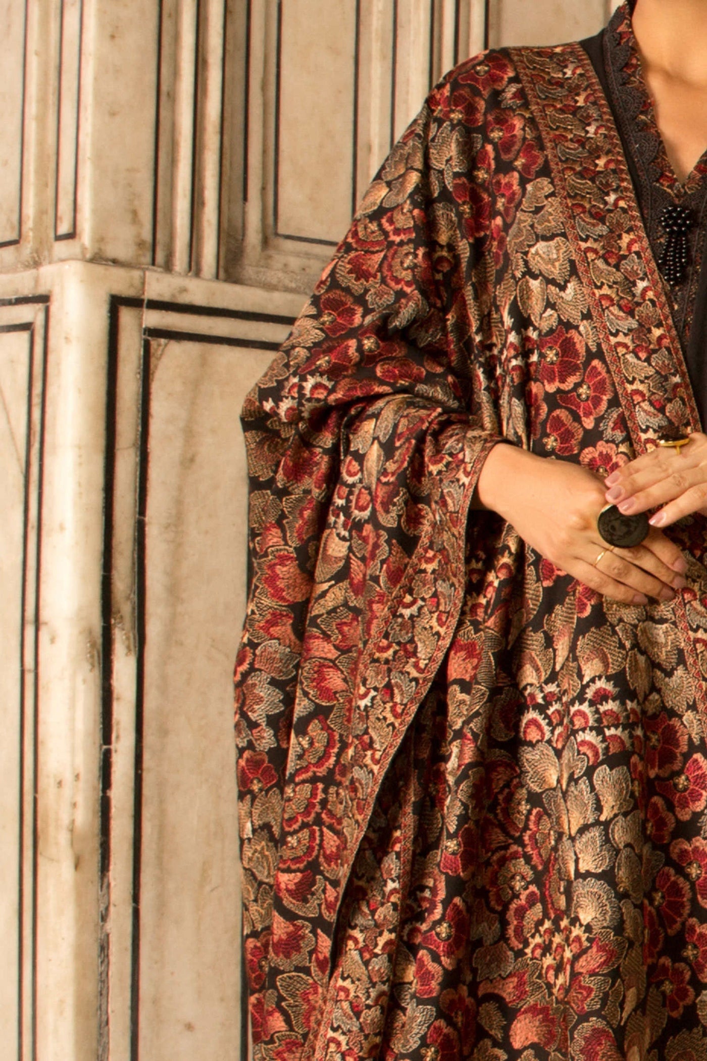 Bareeze ROSE PETAL Karandi shawl - 01589