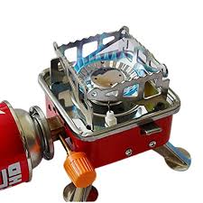 GAS POWERED PORTABLE STOVE + 1 GAS REFILL